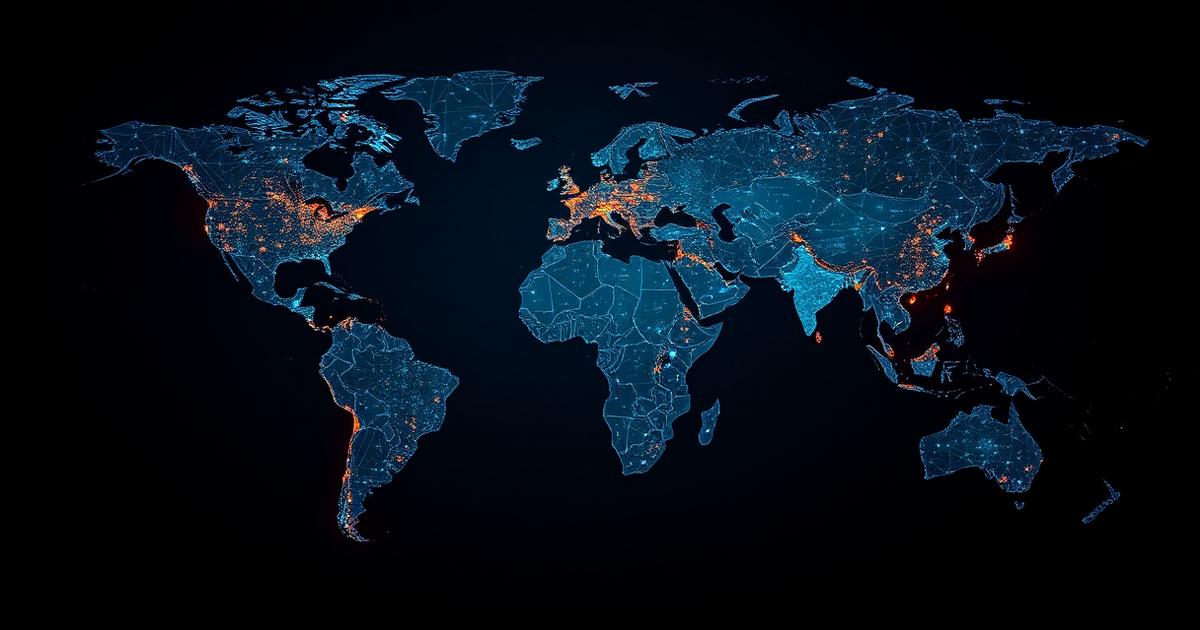 Forex trading global currency network map illustration